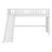 Twin Size Low Loft Bed Loft Bed ,Wood Loft Bed With Ladder And Slide-1224453663