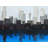 Blue City Braided Polyester Placemat - Building Blue Bedroom Decor