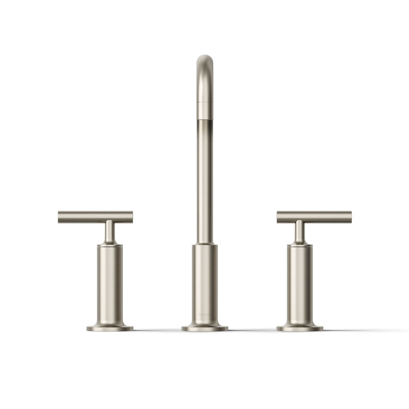 Purist Widespread Bathroom Faucet, Vibrant Brushed Nickel