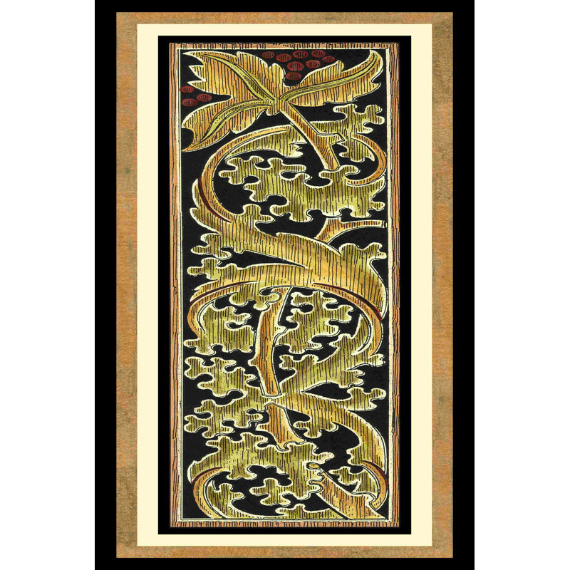 Panneau de gravure sur bois Sienna I, H 18 po x l 12 po