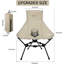Chaise de camping pliante à haut dossier-47194451