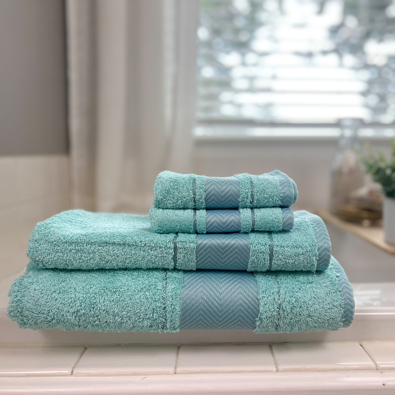 Serviettes de bain Kafthan, Turquoise