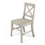 Chaises de salle à manger en bois d'acacia, gris clair délavé (ensemble de 2)