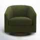 Bennett Upholstered Swivel Barrel Chair
