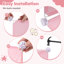 Armoire modulaire pour bébé de 10 cubes avec garde-robe et étagères ouvertes pour les vêtements, rose-722361353