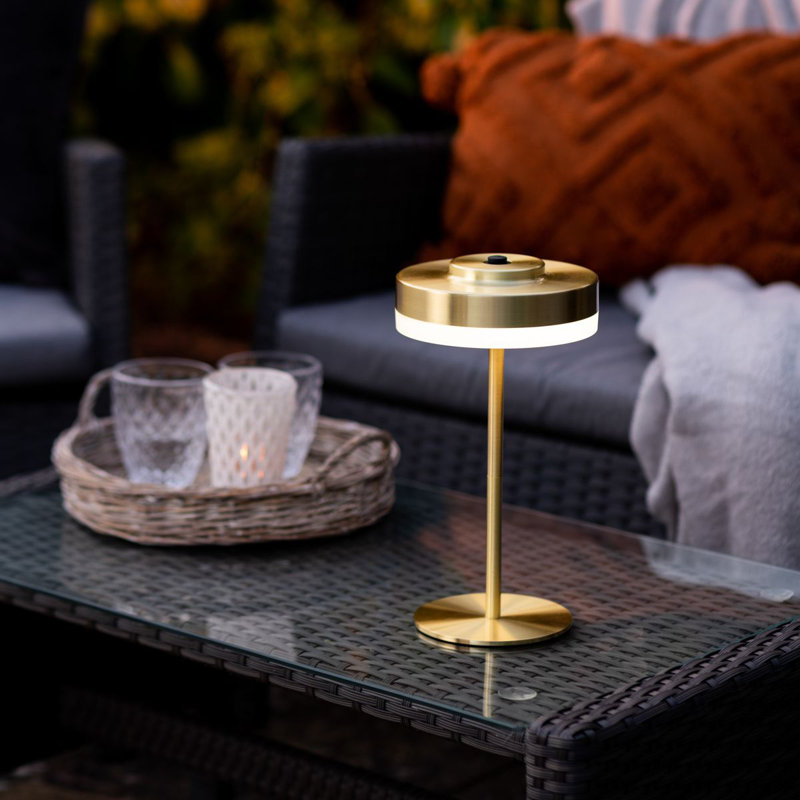 Liana Metal Table Lamp, Brass