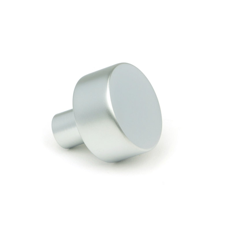 Round Knob, Satin Chrome, 2.5 cm