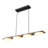 4 - Light Walnut Wood Grain Led Linear Island Pendant