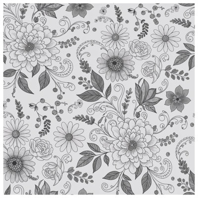 Coussins décoratifs noirs et noirs à motif floral