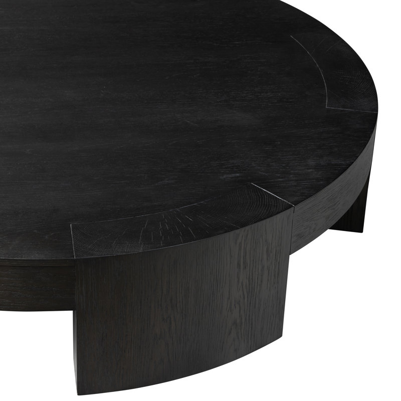 Sheffield Coffee Table, 13" H x 60" L x 60" W, Charcoal Oak Veneer
