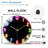 Neon Rainbow Wall Clock Light Up Home Decor Art - 12'' Modern Glass Wall Clock