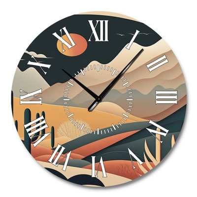 Pleine lune sur l'horloge murale