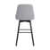 Orfield Modern Swivel Counter or Bar Height Upholstered Armless Bar Stool with Footrest in Wood