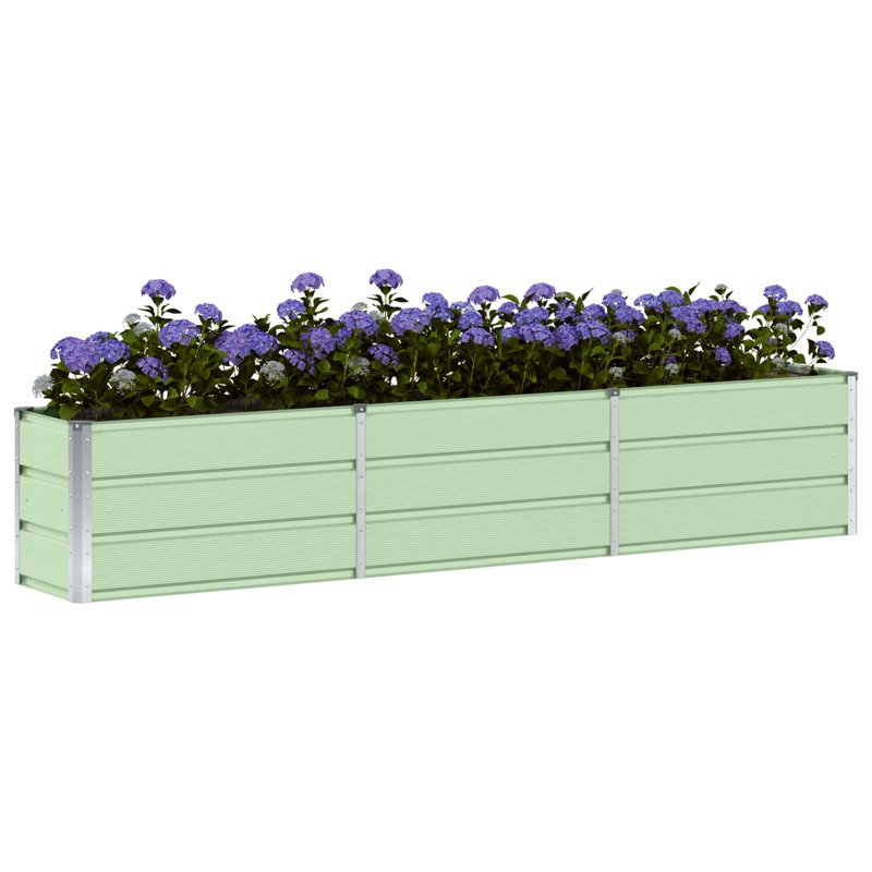 Planter Steel, Green, 45cm H x 240cm W x 40cm D