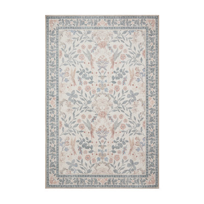 Vintage Look Digitally Printed Area Rug