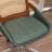 Swivel Home Office Chair - Upholstered Faux Leather & Rattan Back Desk Chair, Ergonomic Executive Chair with Lumbar Support-1556332908