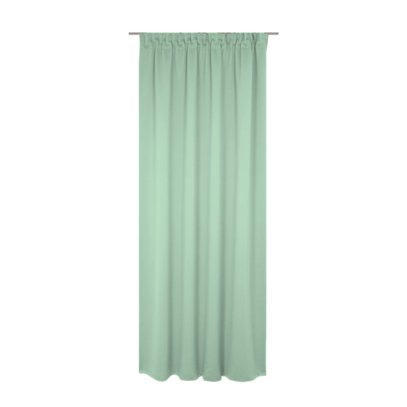 Newbury Room Darkening Single Curtain Panel, 130cm Width x 295cm Drop, Mint