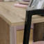 Commode en bois avec tiroirs spacieux et tablettes ouvertes-1802452031