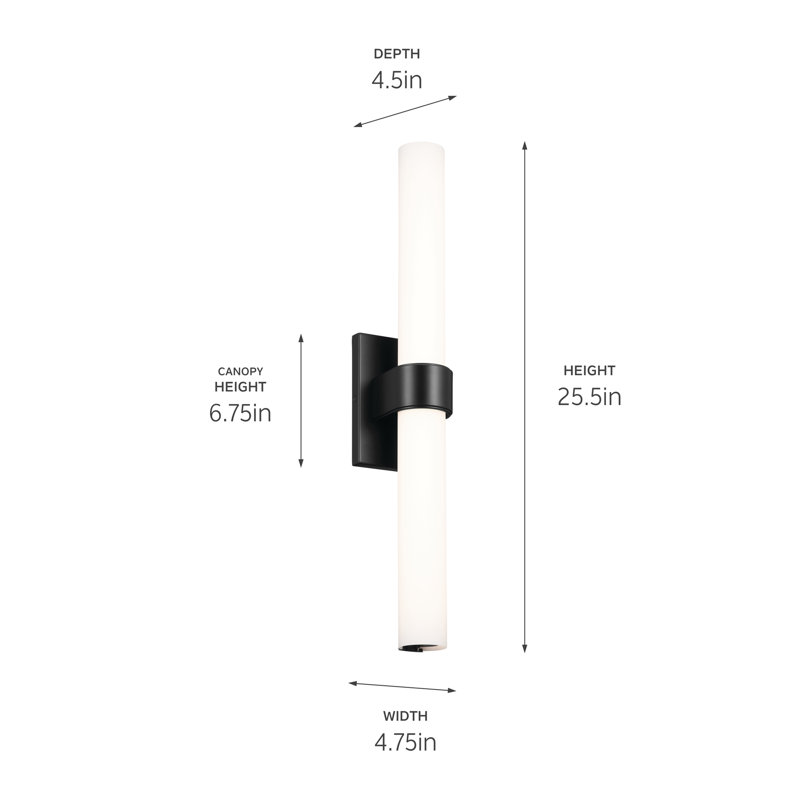 1 - Light LED Bath Sconce