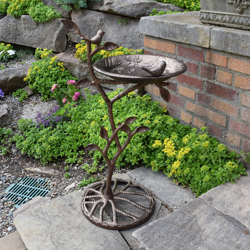 Bird Bath, Antique Bronze