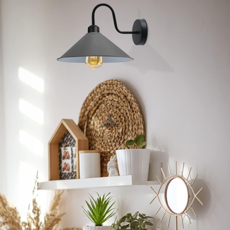 Armed Sconce, Gray