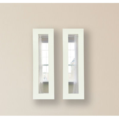 Scioli Wood Flat Wall Mirror