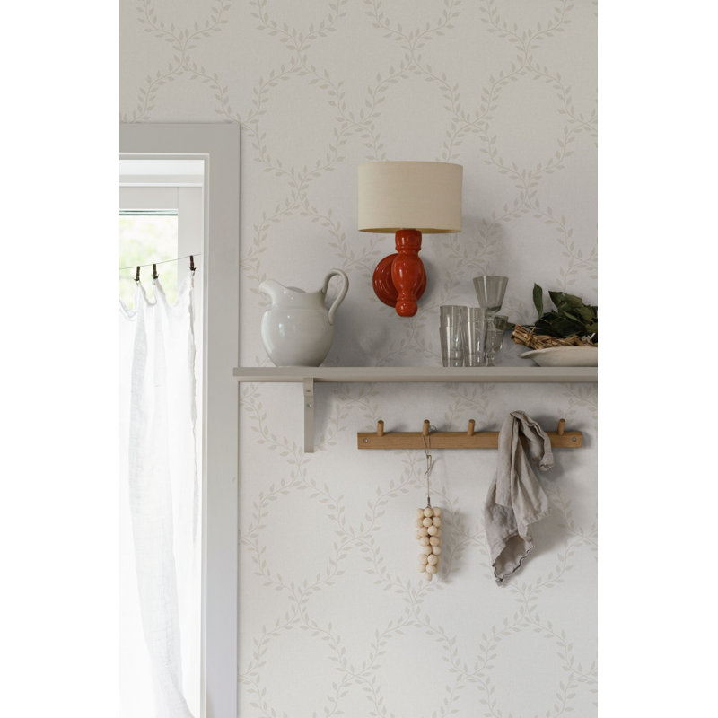 Villa Dalaro 2 Geometric Wallpaper Roll by Hanna Wendelboo-Hansson, Eggshell