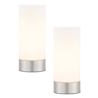 Pollitt 24cm Silver Table Lamp with USB