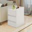  Set Of 2 Bedside Table With 3 Drawers, White Bedside Cabinet
