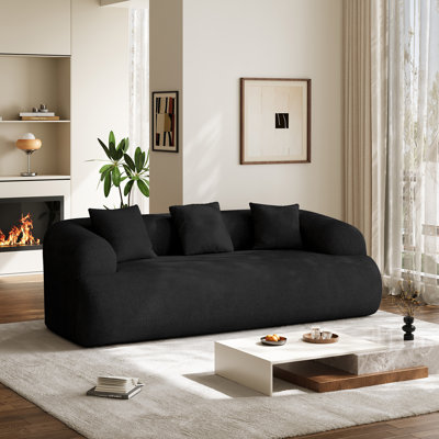 90.5'' Wide Modern Curved Sofa Couch