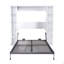 Grand lit escamotable, lit escamotable mural de 89,7 po et armoire de rangement