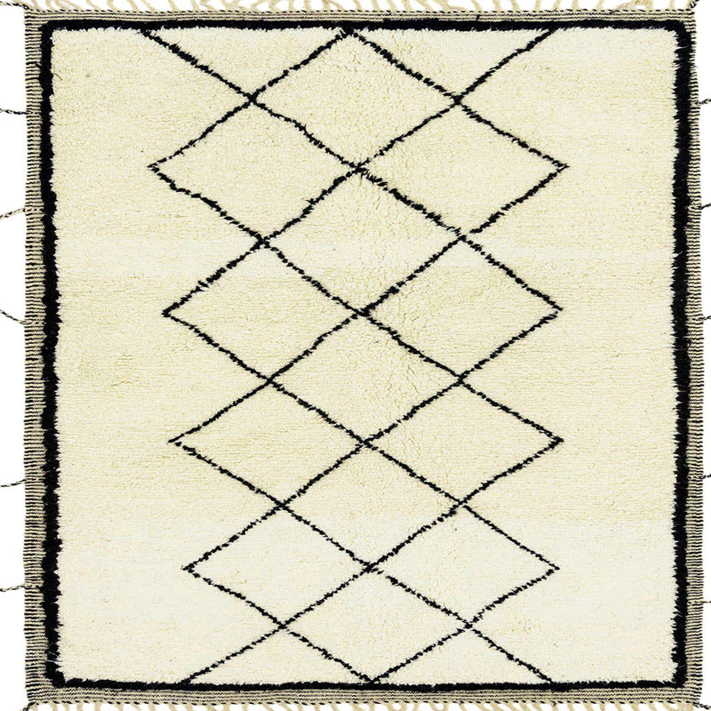 Abstract Indoor Rug, Square 4'