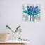 «Two Slender Blue Lovebuds», peinture sur toile tendue-87044237