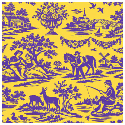 Tapis de bain Pastoral Scene