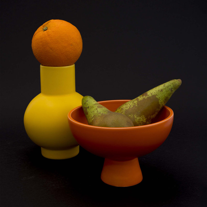 Strøm Bowl by Nicholai Wiig-Hansen, Vibrant Orange, 3.94" H x 5.91" W x 5.91" D