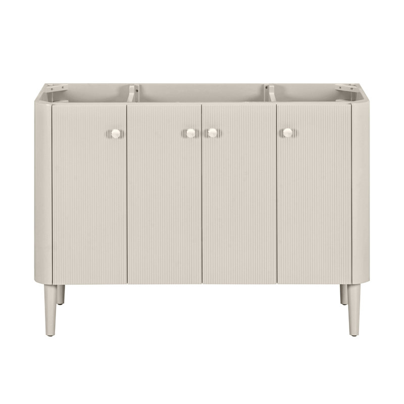 Meuble-lavabo simple Haley 48 po, blanc cachemire