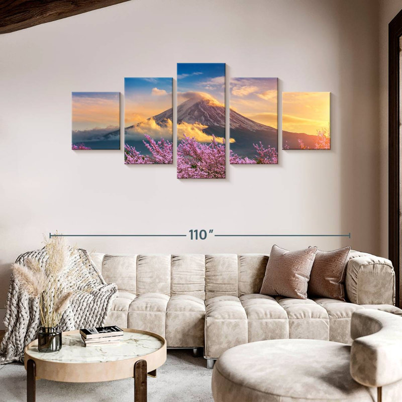 Japanese Mount Fuji, 42" H x 92" W