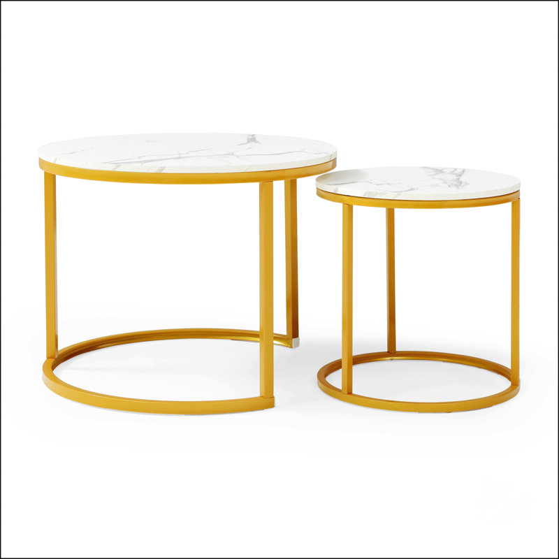 Set 2 Coffee Table, Gold