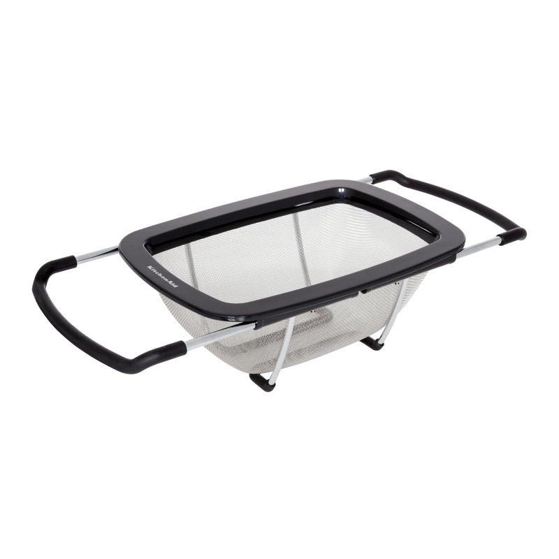 KitchenAid Black Stainless Steel Expandable Colander