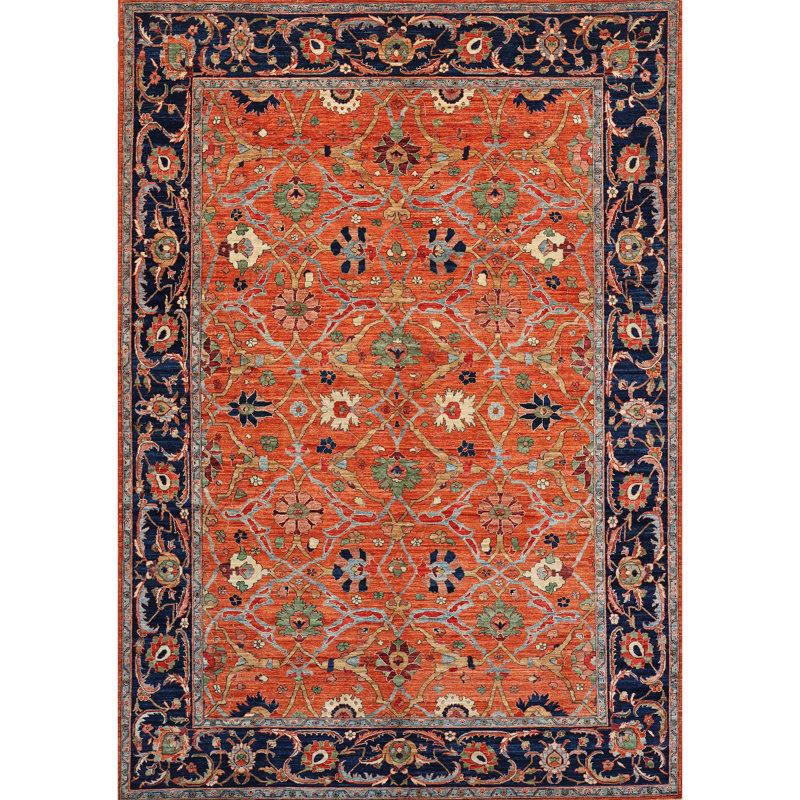 Tapis multicolore de haute qualité noué à la main
