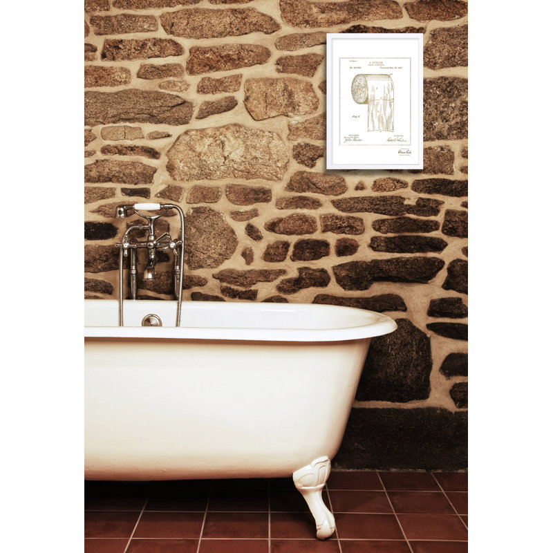 Toilet Paper Roll 1891 Print, White