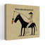 «Carrot on Cowboy Ride», reproduction d'art murale cheval contemporain-133613524
