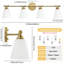4 - Light Dimmable Vanity Light With Cone White Glass Shade-1124961524-1122267933