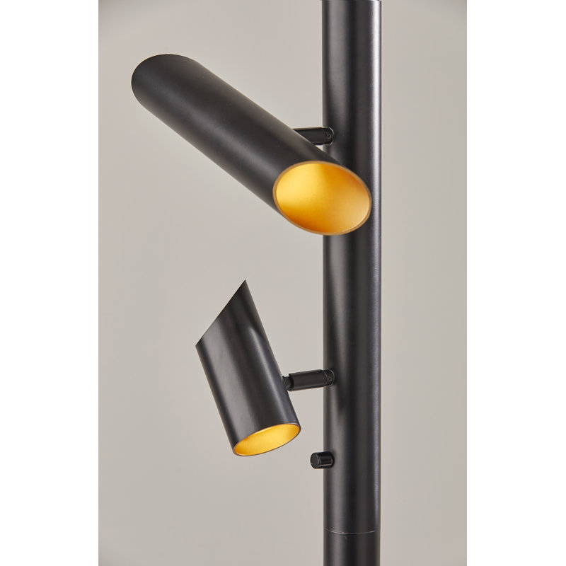 Ronnette 72'' Black LED Tree Floor Lamp