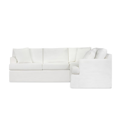 Conradina 2-Piece Slipcovered Sectional