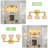 3-Light Gold Vanity Light Wall Light Over Mirror With Amber Tulip Glass Shade-623034586-623034584-623755092