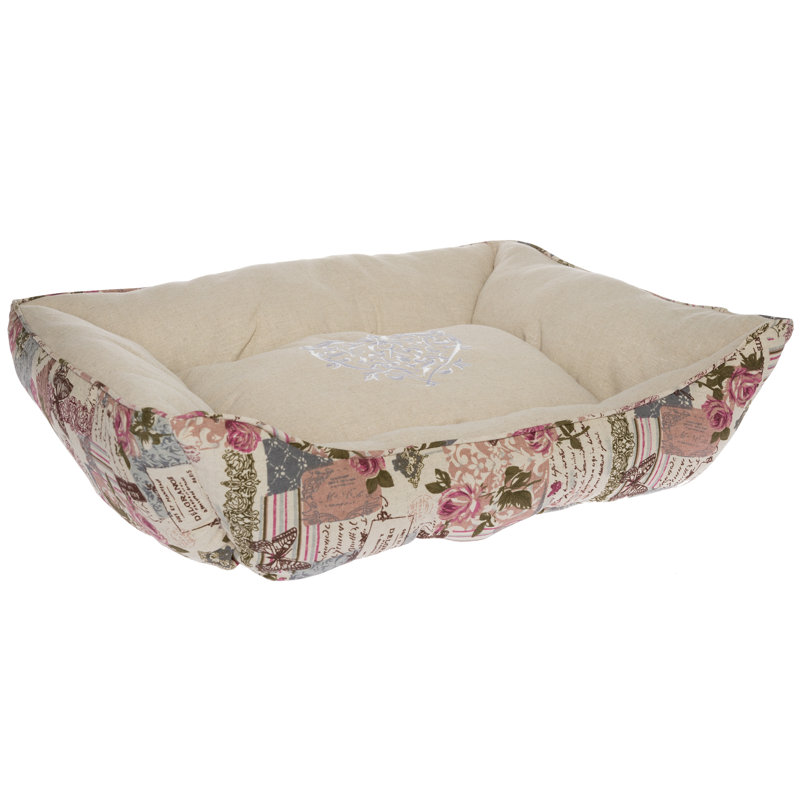 Emmet Floral Bolster Pet Bed