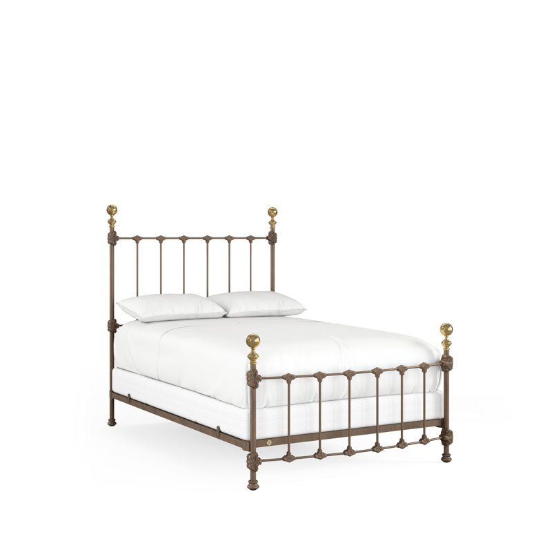 151 Palatial Bed | Complete Standard, Full, Gunmetal/Antique Gold