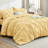Bedsure Queen Comforter Set Grey - Queen Size Bedding 3 Pieces, Gentlesoft Pintuck Bed Set Gift For Family, Pinch Pleat All Season Comforter & Pillowcases-123856420-123856424