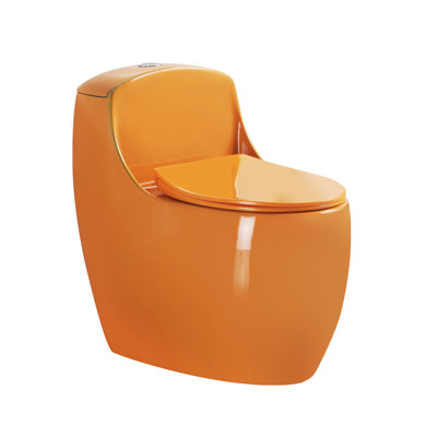 Floor Mounted One-Piece Chair Height Toilet, 1.6 Gpf Power Flush, Elongated Toilet With Soft Close Seat